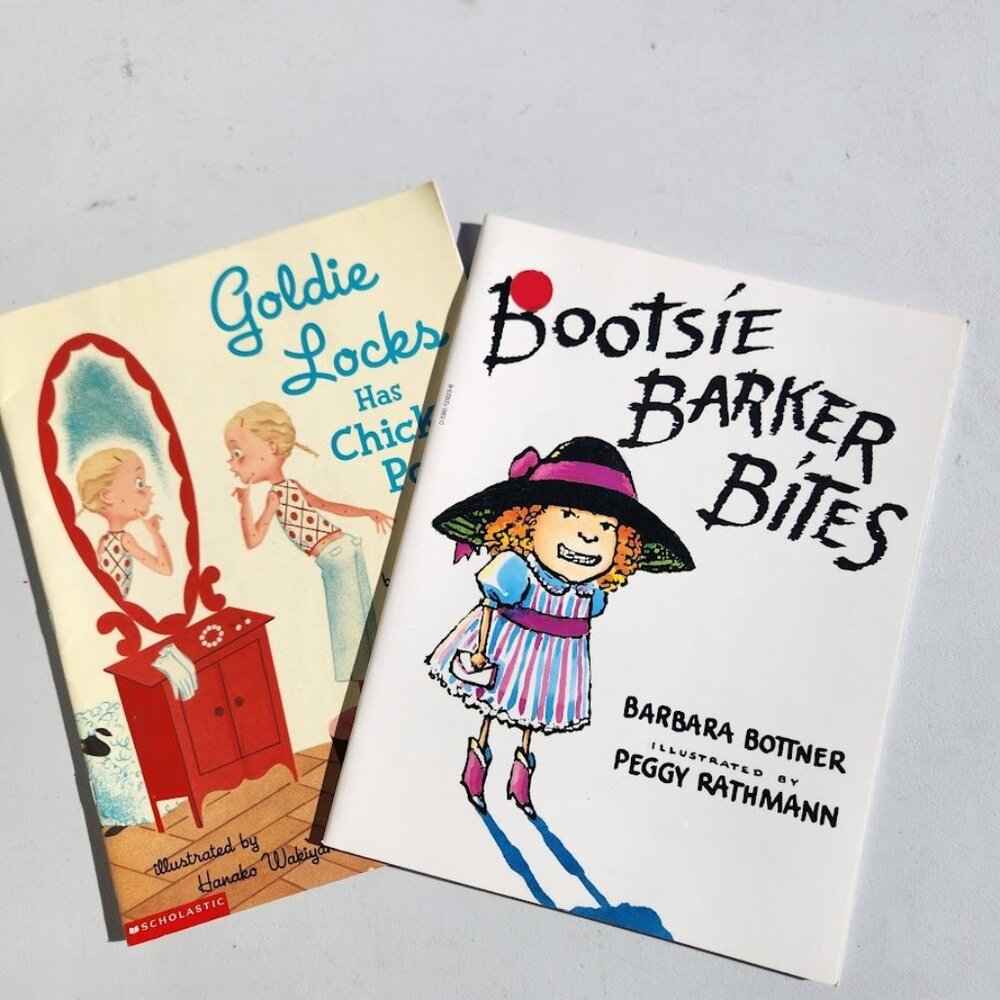 Vintage Book Paperback Book Bundle Goldie Locks Has Chicken Pox Bootsie Barker B